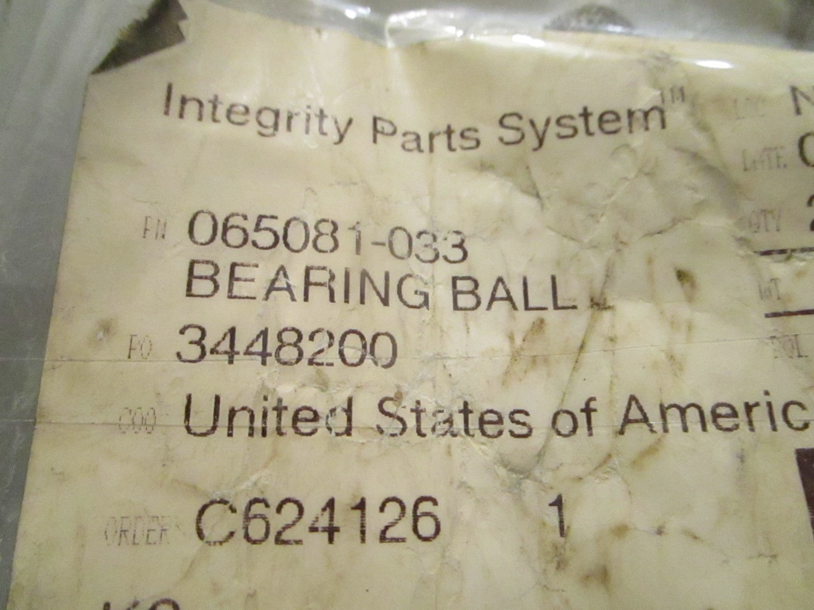 NEW OEM 065081-033 Crown Ball Bearing 0720