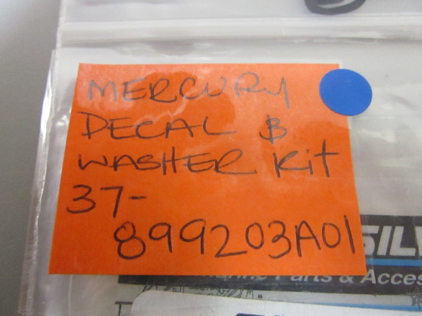 *NEW OEM* 0720 Mercury Quicksilver Decal & Washer Kit 37-899203A01