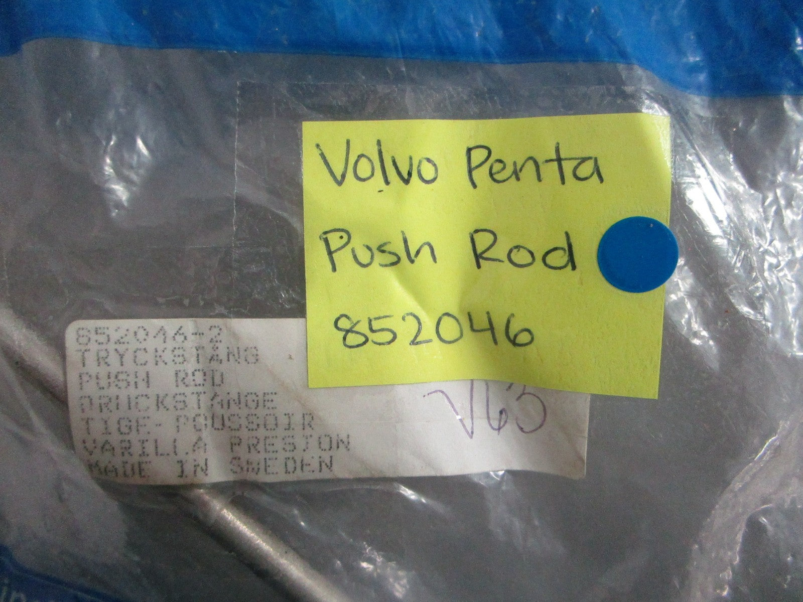 NEW OEM 852046 Volvo Penta Push Rod 0820