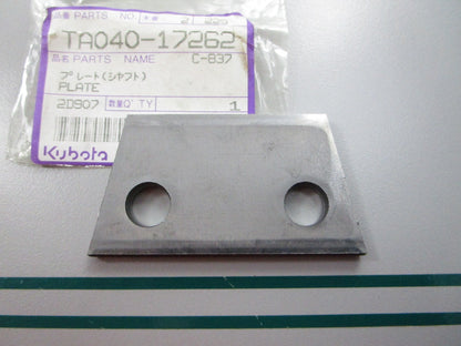 NEW OEM TA040-17262 Kubota Plate 0810