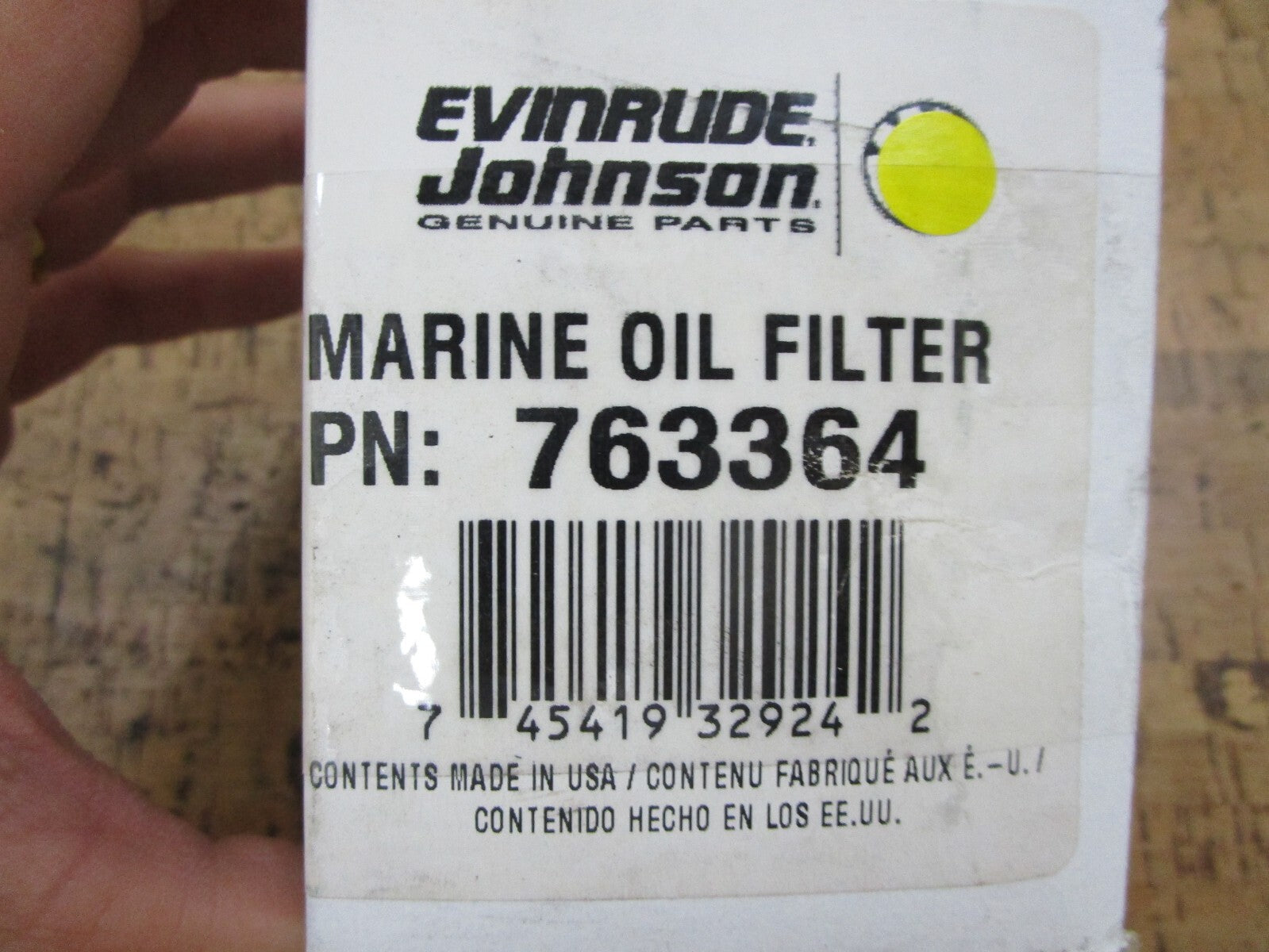 *NEW OEM* 0750 OMC Johnson Evinrude OIL FILTER 763364 0763364