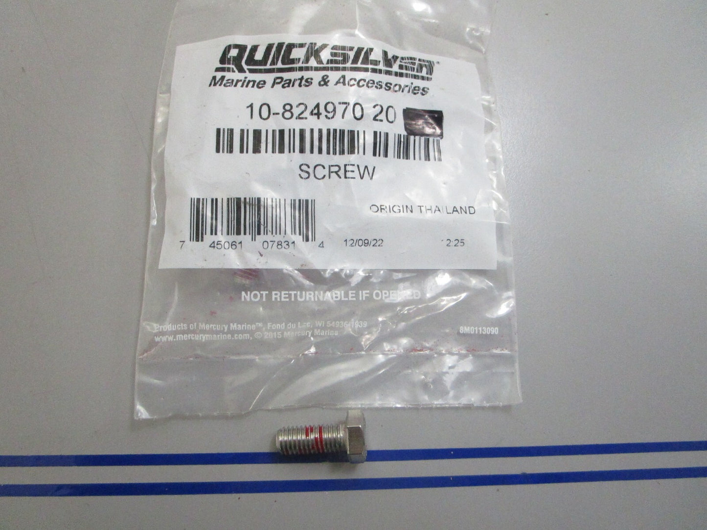 *NEW OEM* 0810 Mercury Quicksilver Screw 10-82497020