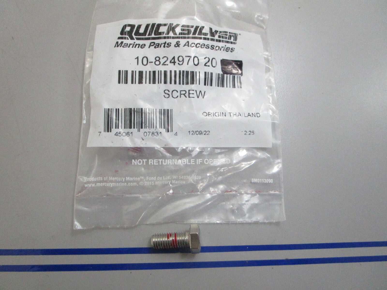 *NEW OEM* 0810 Mercury Quicksilver Screw 10-82497020