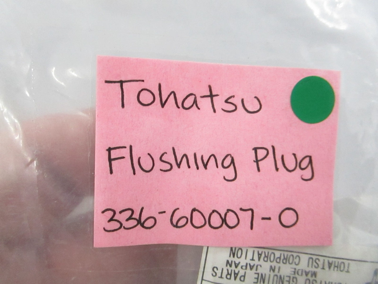 NEW OEM 336-60007-0 336600070 Tohatsu Flushing Plug 0810