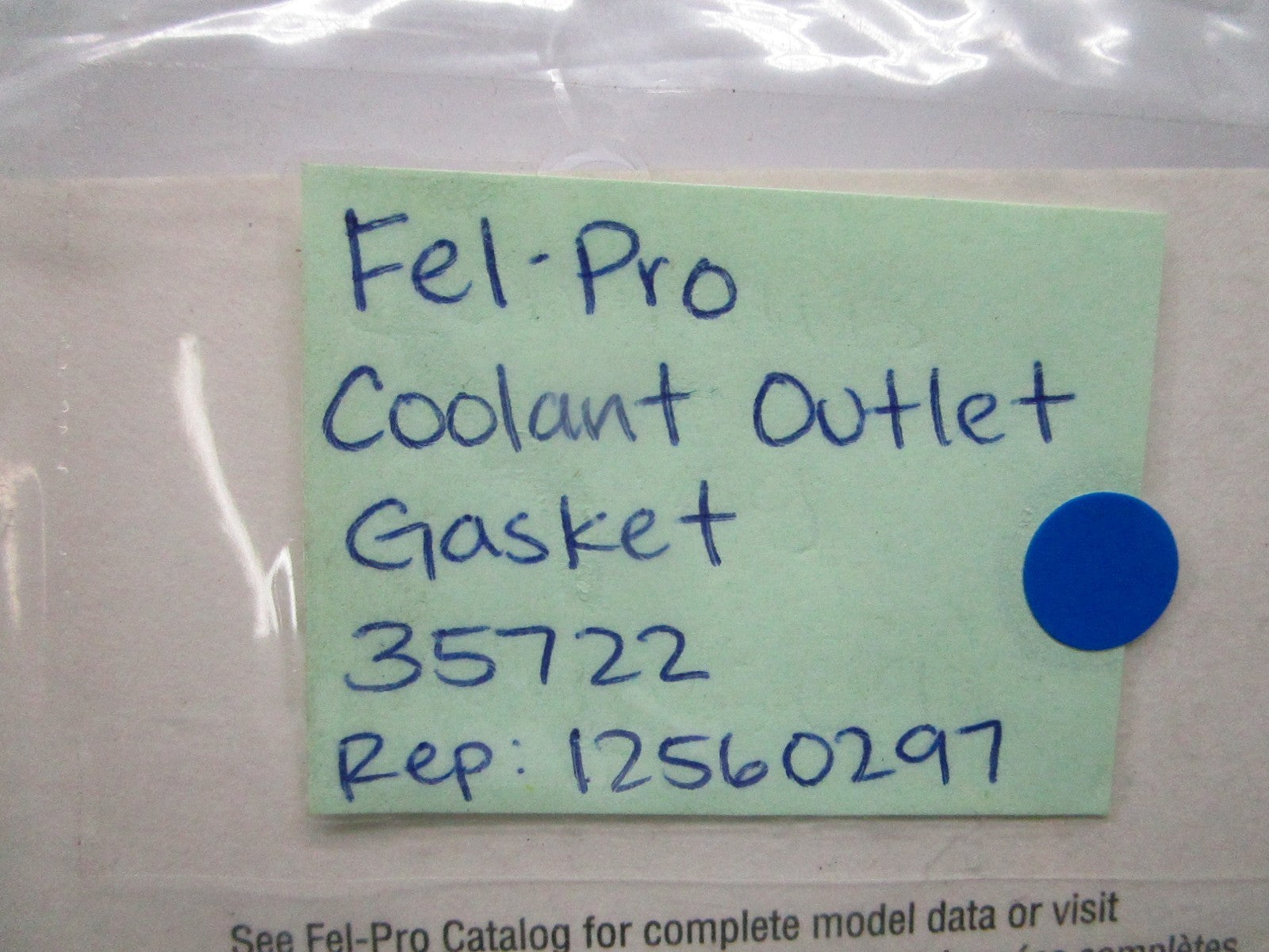 *NEW* 0810 Fel-Pro Coolant Outlet Gasket 35722 Replaces: 12560297