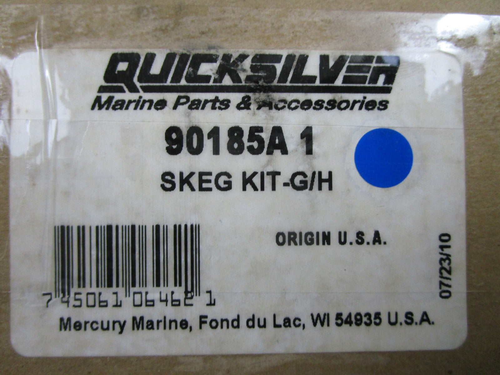 *NEW OEM* 0810 Mercury Quicksilver Gear Housing SKEG Kit 90185A 1