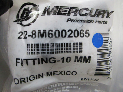 *NEW OEM* 0810 Mercury Quicksilver 10 MM Fitting 22-8M6002065