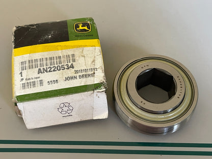John Deere AN220534 NEW OEM Hexagonal Bore Ball Bearing NOS 0720