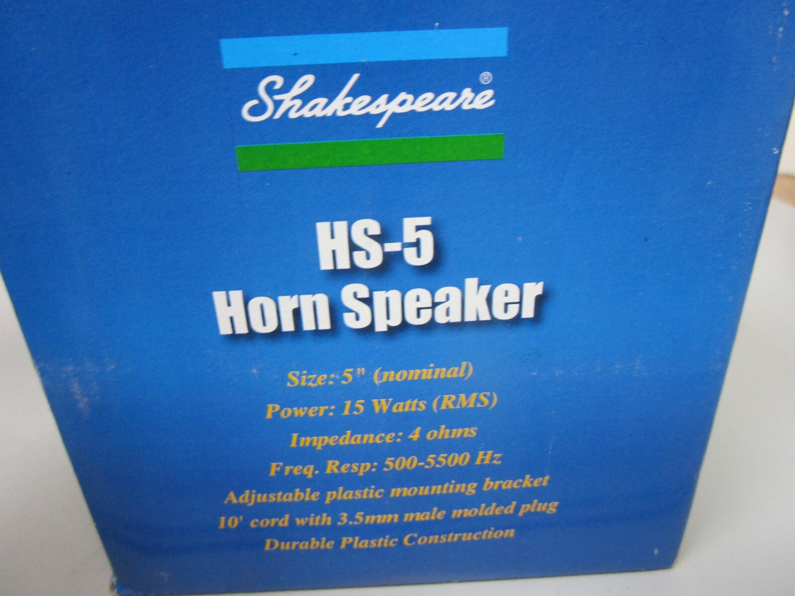 *NEW* 0810 Shakespeare HS-5 Horn Speaker 5"/15 Watts
