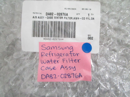 *NEW OEM* 0820 Samsung Refrigerator Water Filter Case Assy DA82-02876A