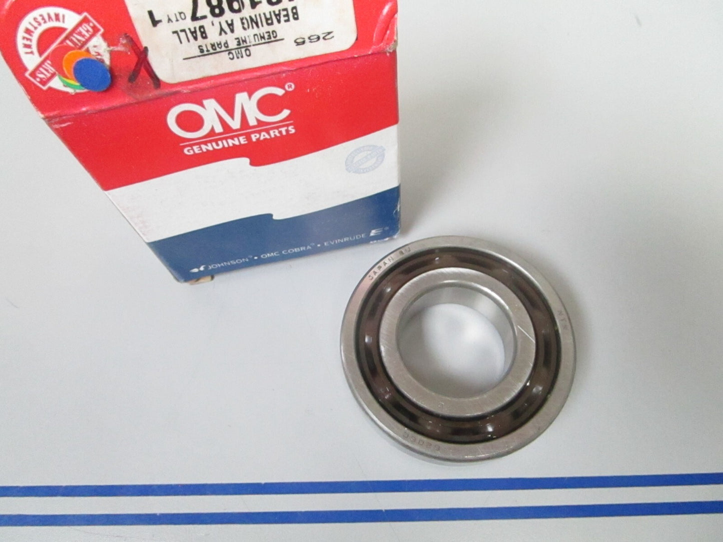 *NEW OEM* 0810 OMC Johnson Evinrude Ball Bearing 431987 0431987
