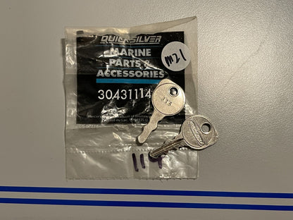 *NEW OEM* (LOT OF 2) 0810 Mercury Quicksilver Key 30431114