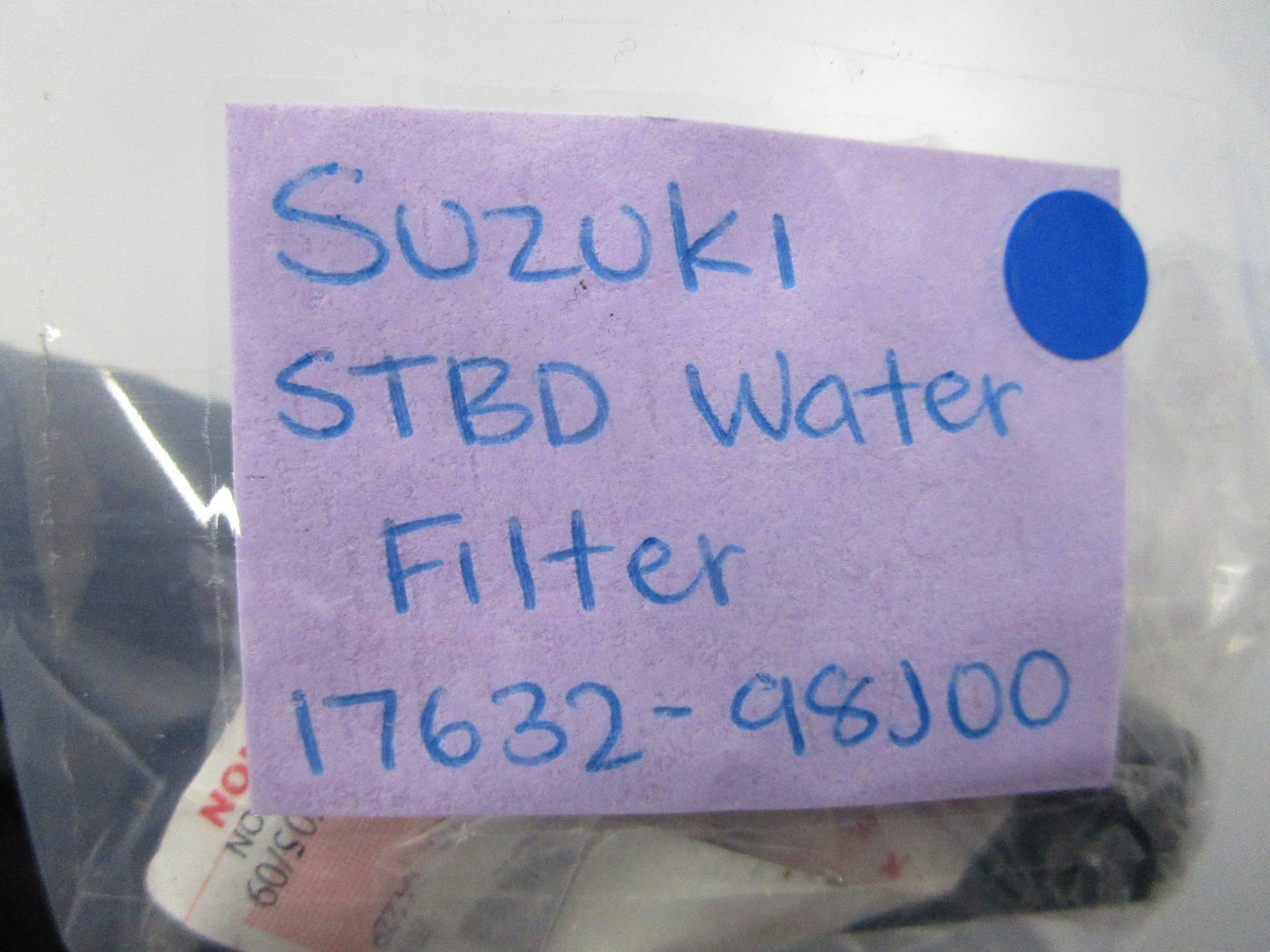 *NEW OEM* 0810 Suzuki STBD Water Filter 17632-98J00