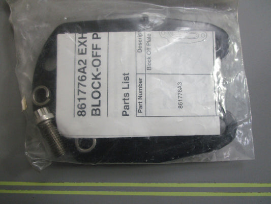 *NEW OEM* 0810 Mercury Quicksilver Exhaust Block-Off Plate 861776A2