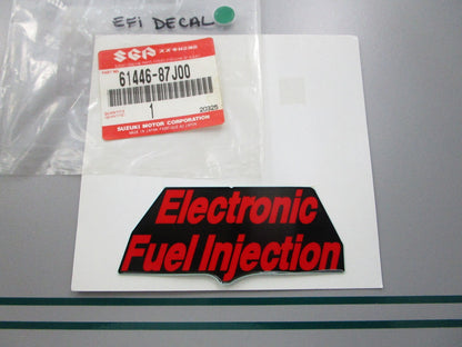 NEW OEM 61446-87J00 Suzuki EFI Decal 0810