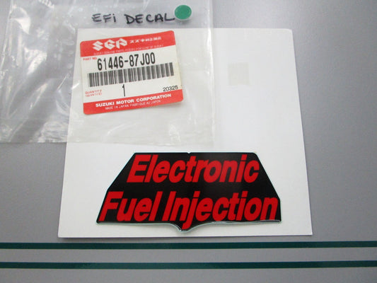 NEW OEM 61446-87J00 Suzuki EFI Decal 0810