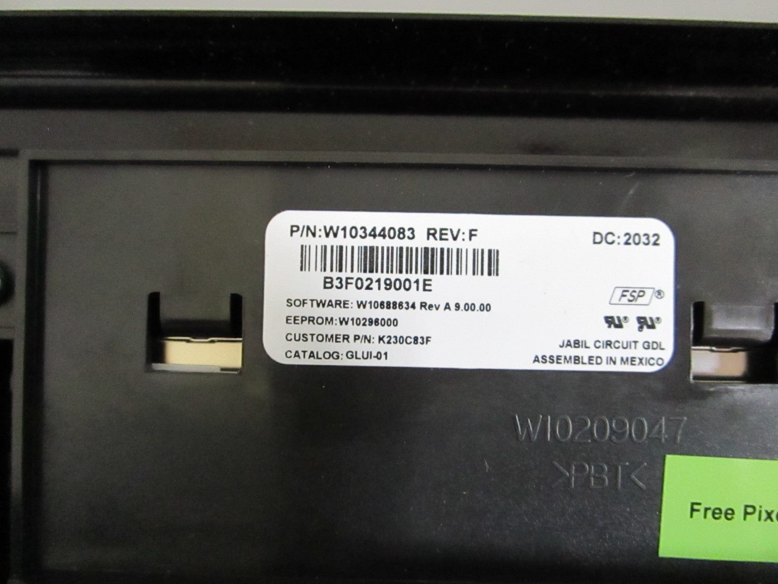 Whirlpool NEW OEM Oven Range Control Panel W10401233 NOS Genuine Part 0820