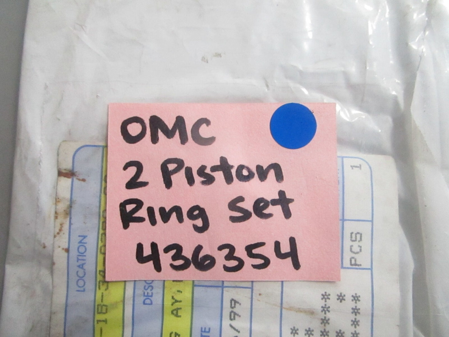 *NEW OEM* 0810 OMC Johnson Evinrude 2 Piston Ring Set 436354 0436354