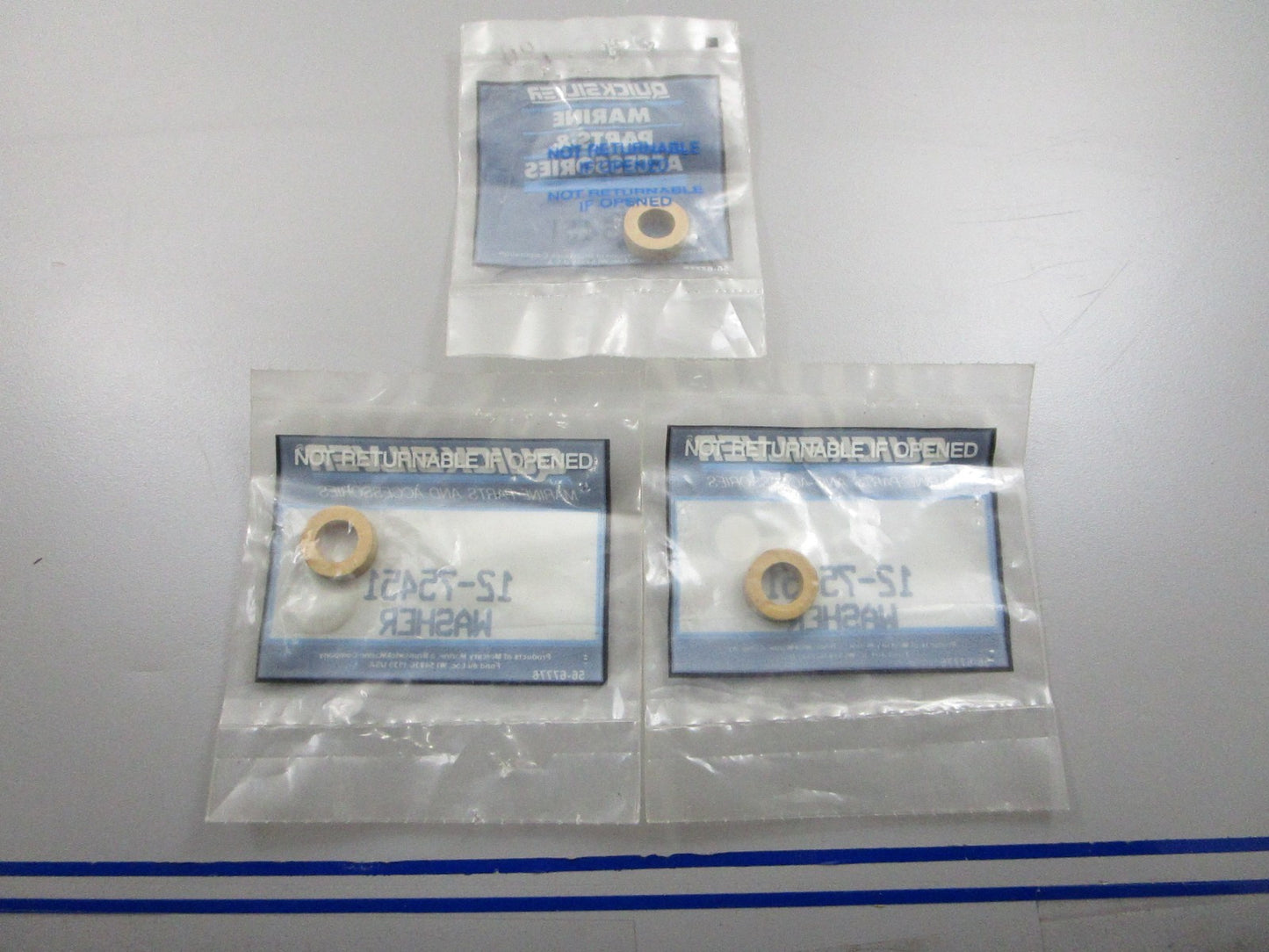 *NEW OEM* (LOT OF 3) 0810 Mercury Quicksilver Washer 12-75451