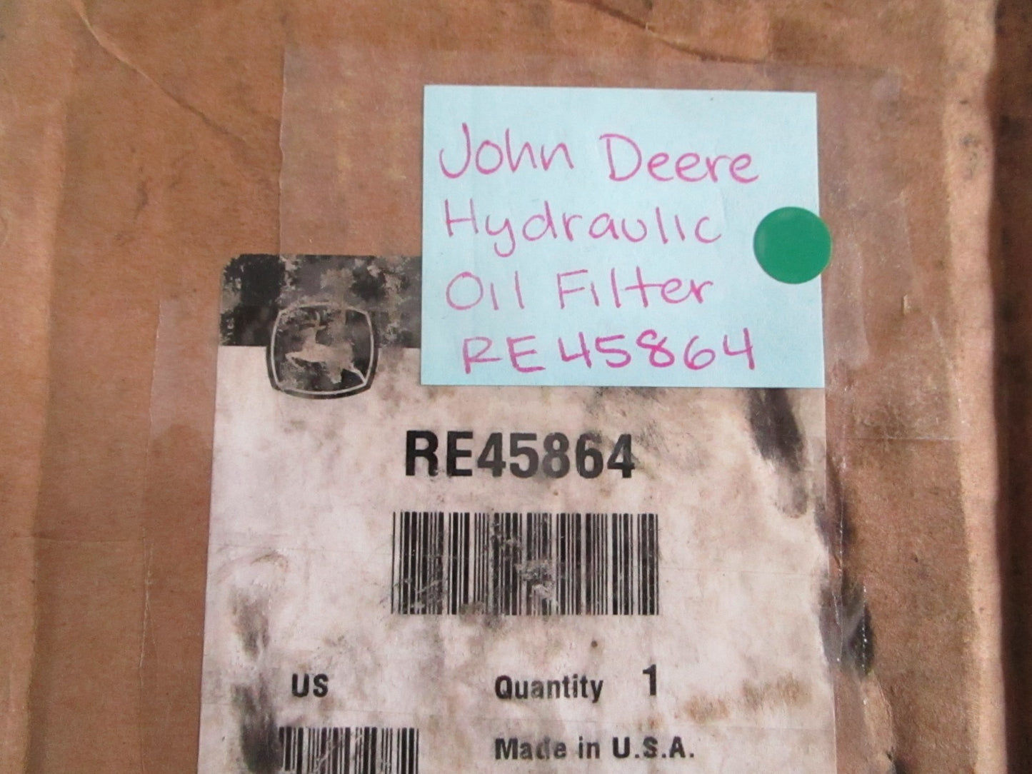NEW OEM RE45864 John Deere Hydraulic Oil Filter 0820