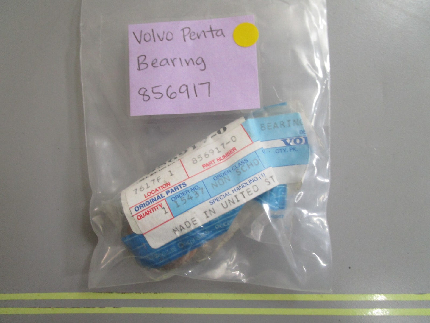 *NEW OEM* 0810 Volvo Penta Bearing 856917