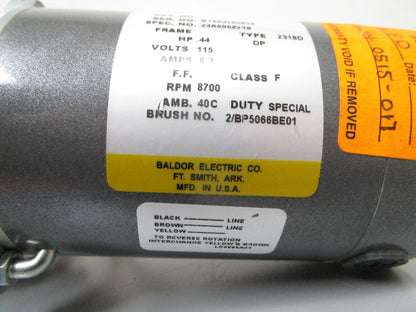 *NEW OEM* 0720 Baldor 115V 6.3AMP 8700RPM .44hp Industrial Motor 23A505Z219