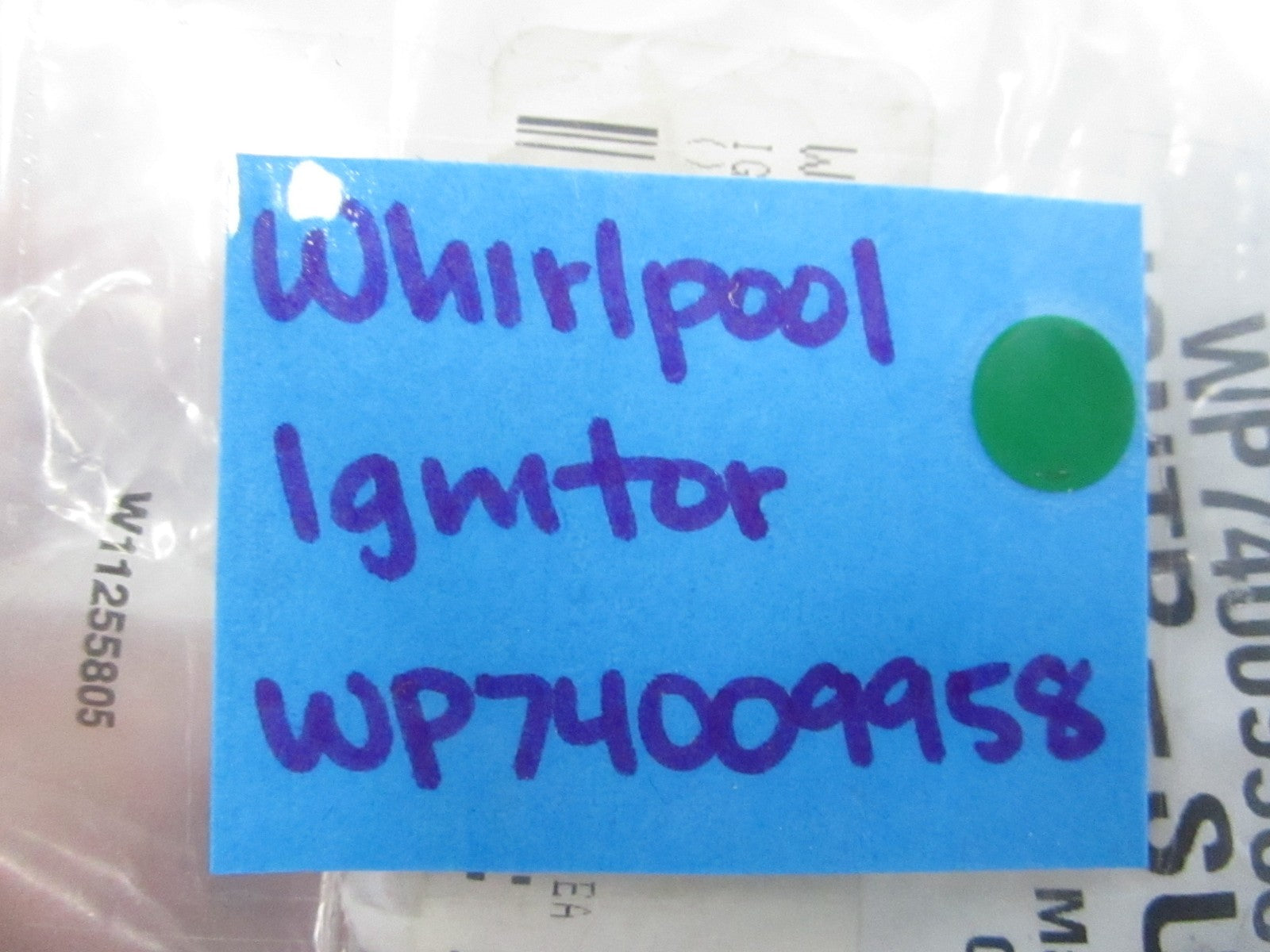 NEW OEM WP74009958 Whirlpool Ignitor 0810