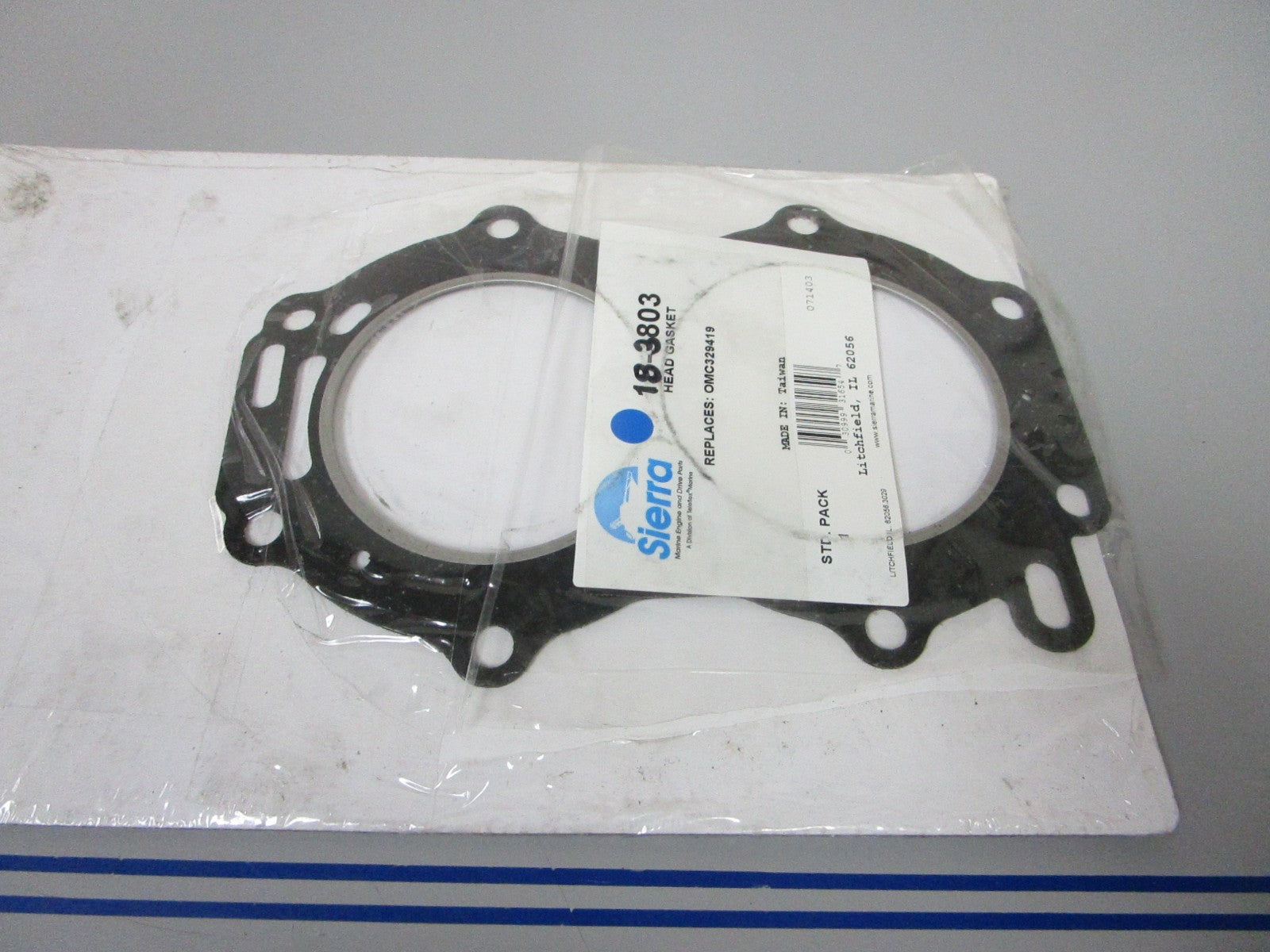 *NEW* 0720 Sierra Head Gasket 18-3803 Replaces: OMC Evinrude 329419 0329419