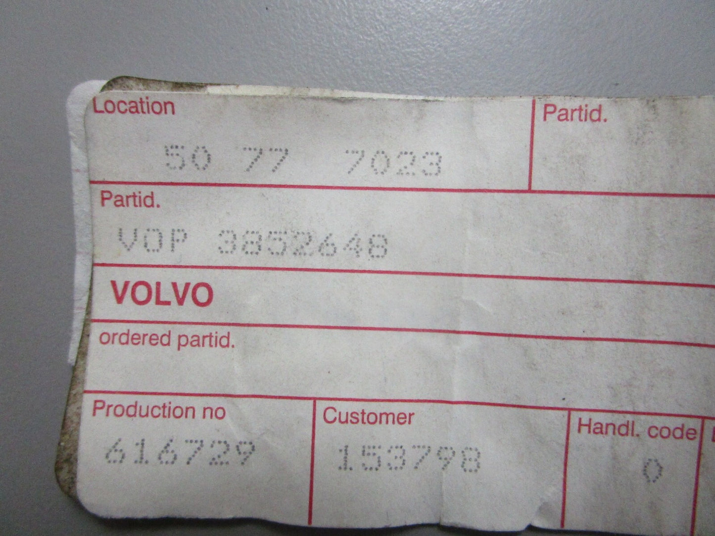 *NEW OEM* (LOT OF 3) 0750 Volvo Penta LOCK NUT 3852648