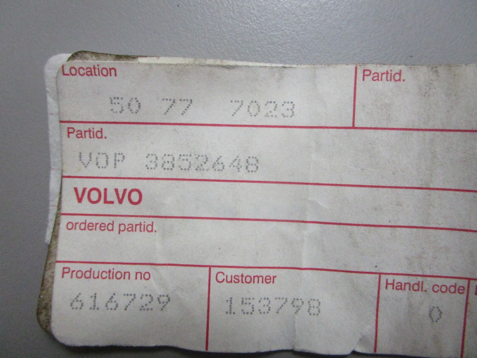 *NEW OEM* (LOT OF 3) 0750 Volvo Penta LOCK NUT 3852648