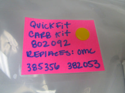 *NEW* 0810 QuickFit Carb Kit 802092 Replaces: OMC 385356 382053