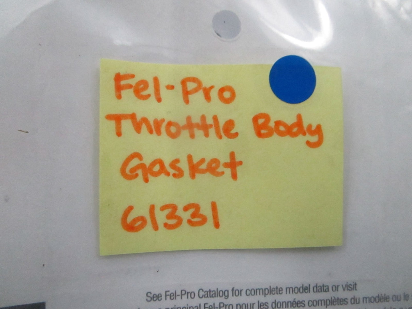 *NEW* 0810 Fel-Pro Throttle Body Gasket 61331