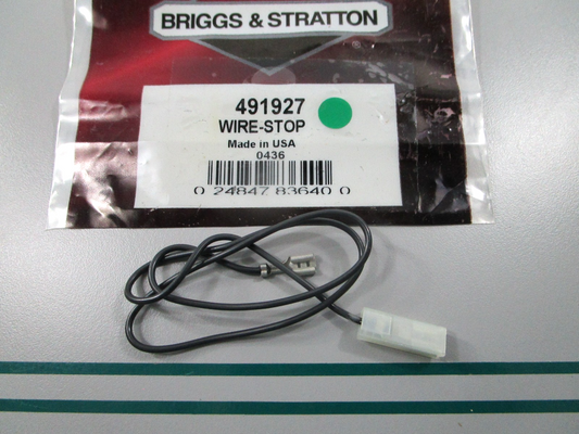 NEW OEM 491927 Briggs & Stratton Stop Wire 0810