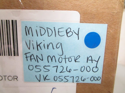 *NEW OEM* 0720 Middleby Viking Fan Motor Assembly 055726-000
