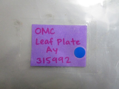*NEW OEM* 0770 OMC Johnson Evinrude Leaf Plate Assembly 315992 0315992