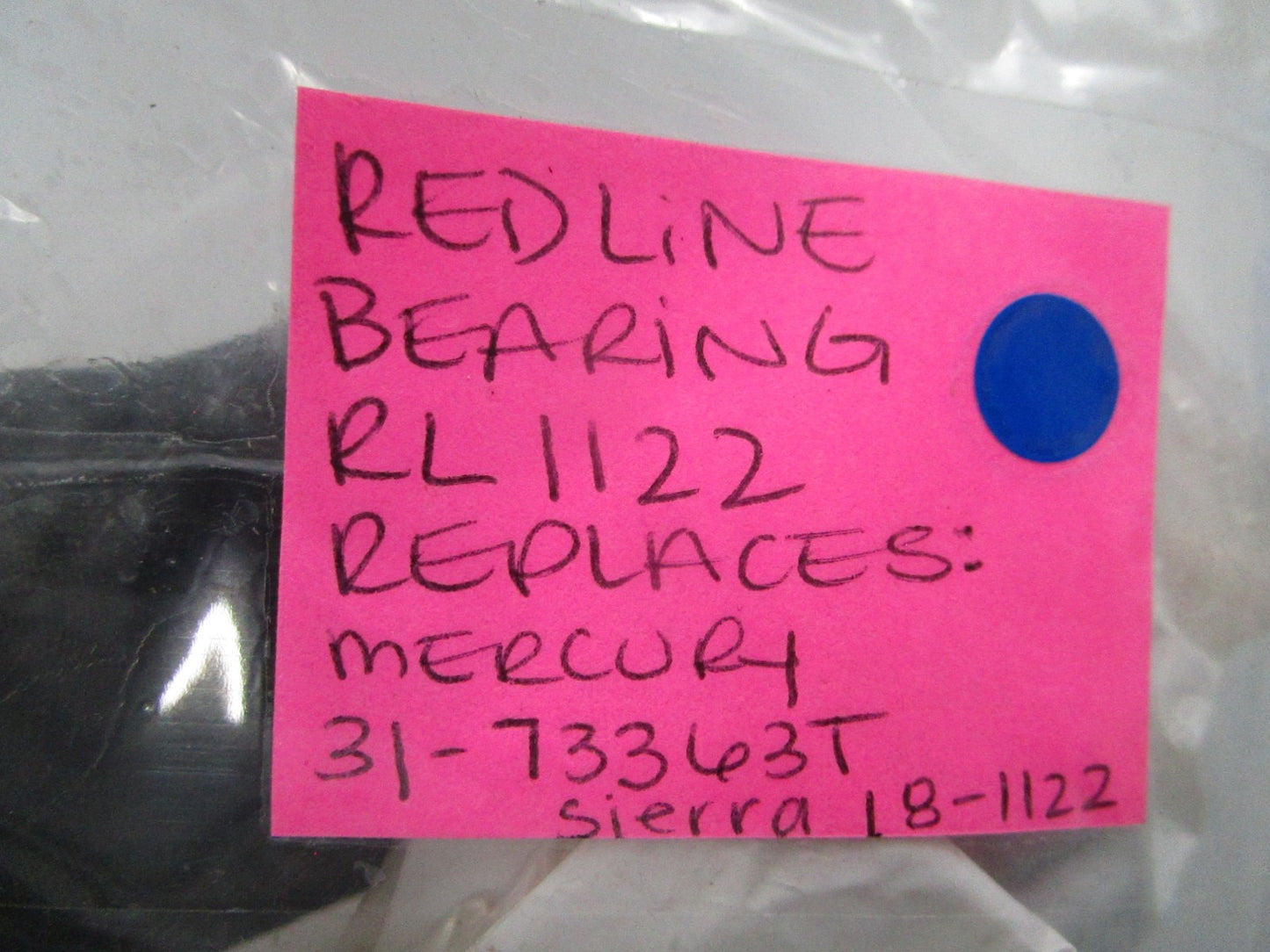 NEW RL1122 Replaces: Mercury 31-73363T Sierra 18-1122 Red Line Bearing 0810
