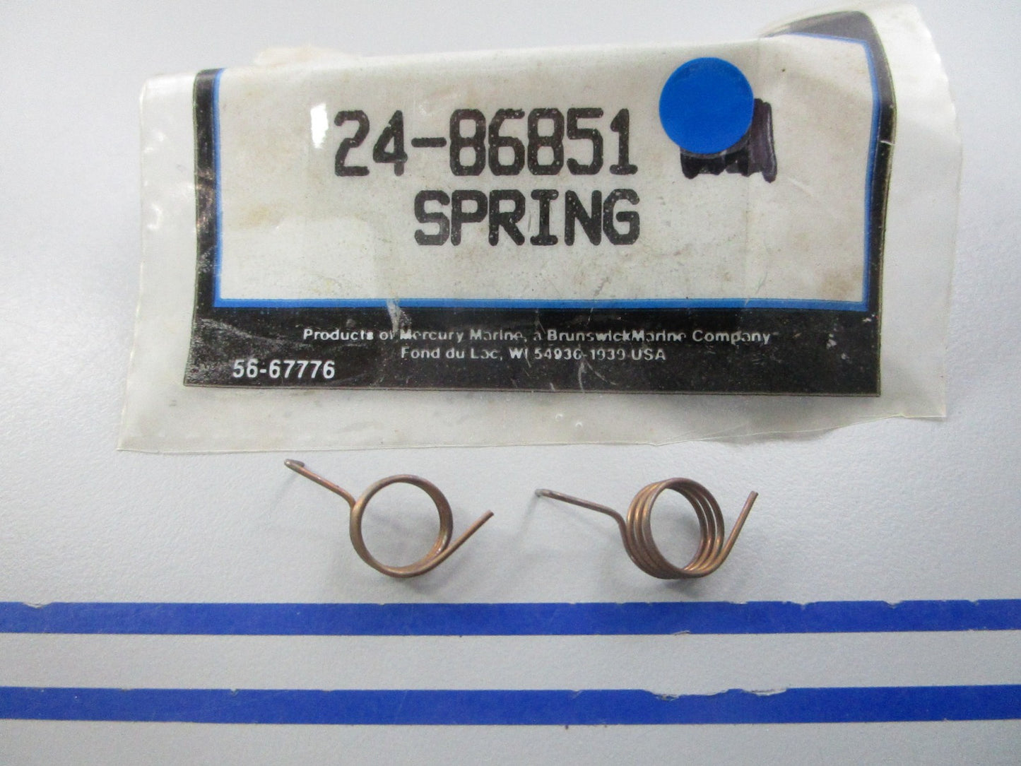 NEW OEM (LOT OF 2) 24-86851 Mercury Quicksilver Spring 0810