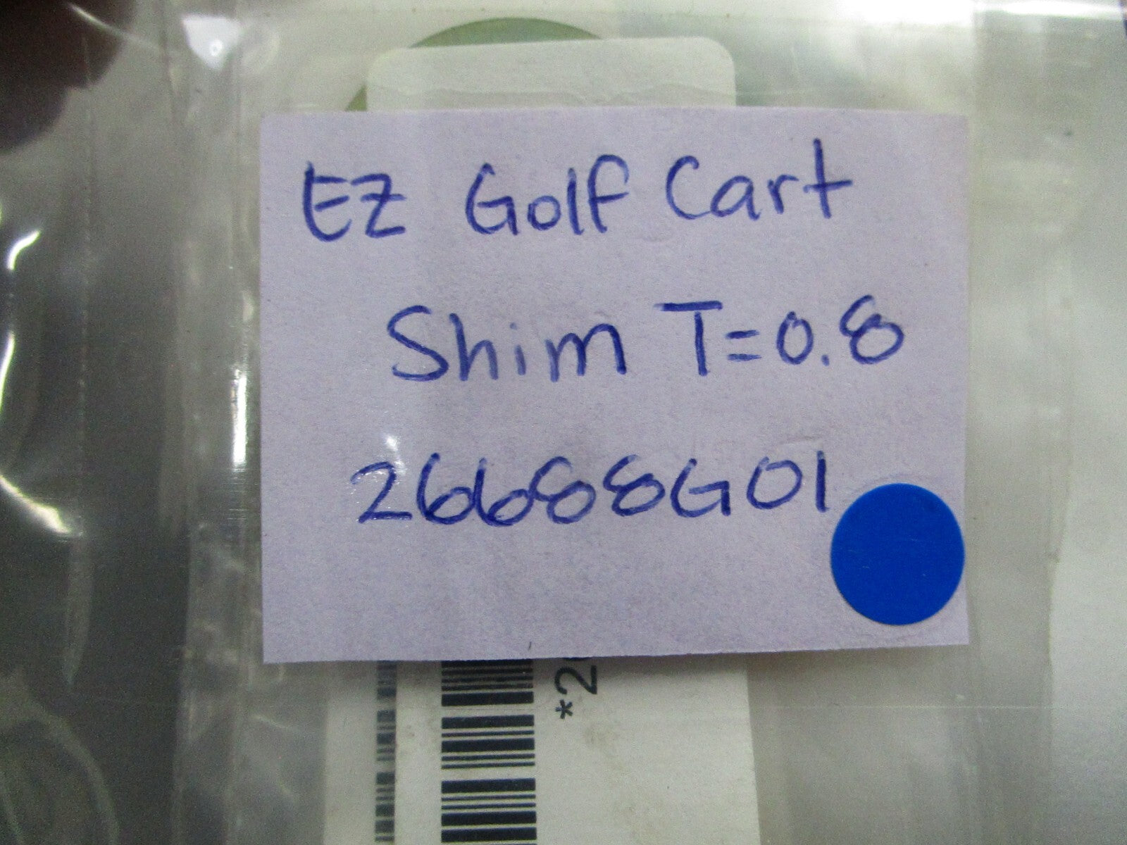 *NEW OEM* 0810 EZ Golf Cart Shim T=0.8 26688G01