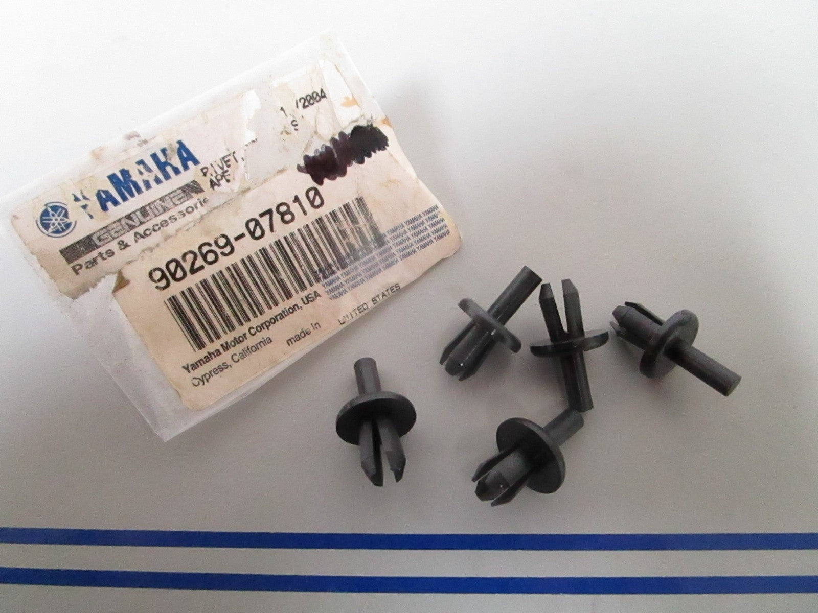 NEW OEM (LOT OF 5) 90269-07810-00 Yamaha Rivet 0810