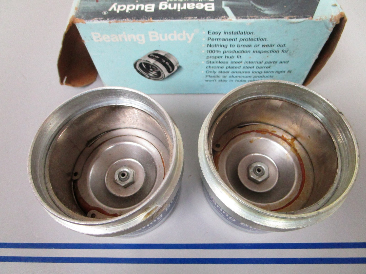 NEW OEM Model 2441 Bearing Buddy Trailer Wheel Bearing Protector Set 0720