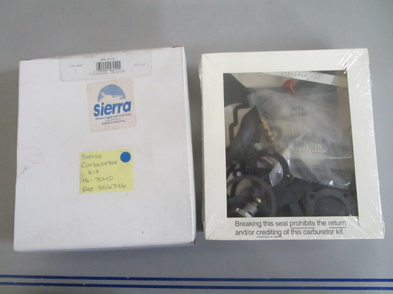 *NEW* 0820 Sierra Carburetor Kit 18-7040 Replaces: 856746