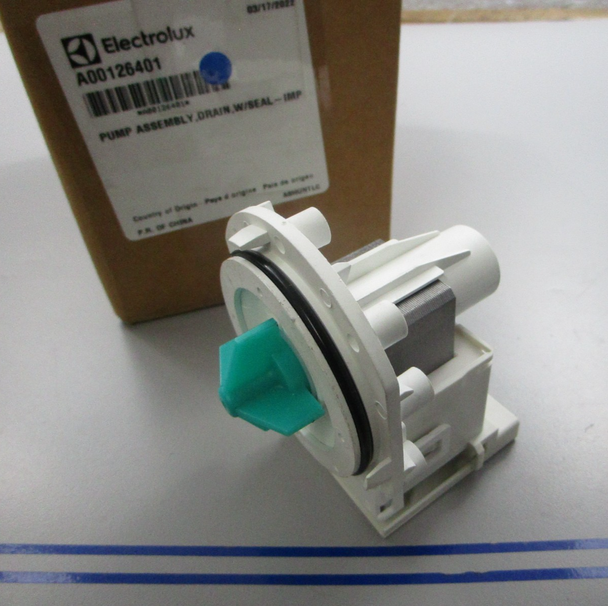 *NEW OEM* 0720 Electrolux Dishwasher Drain Pump & Seal Assembly A00126401
