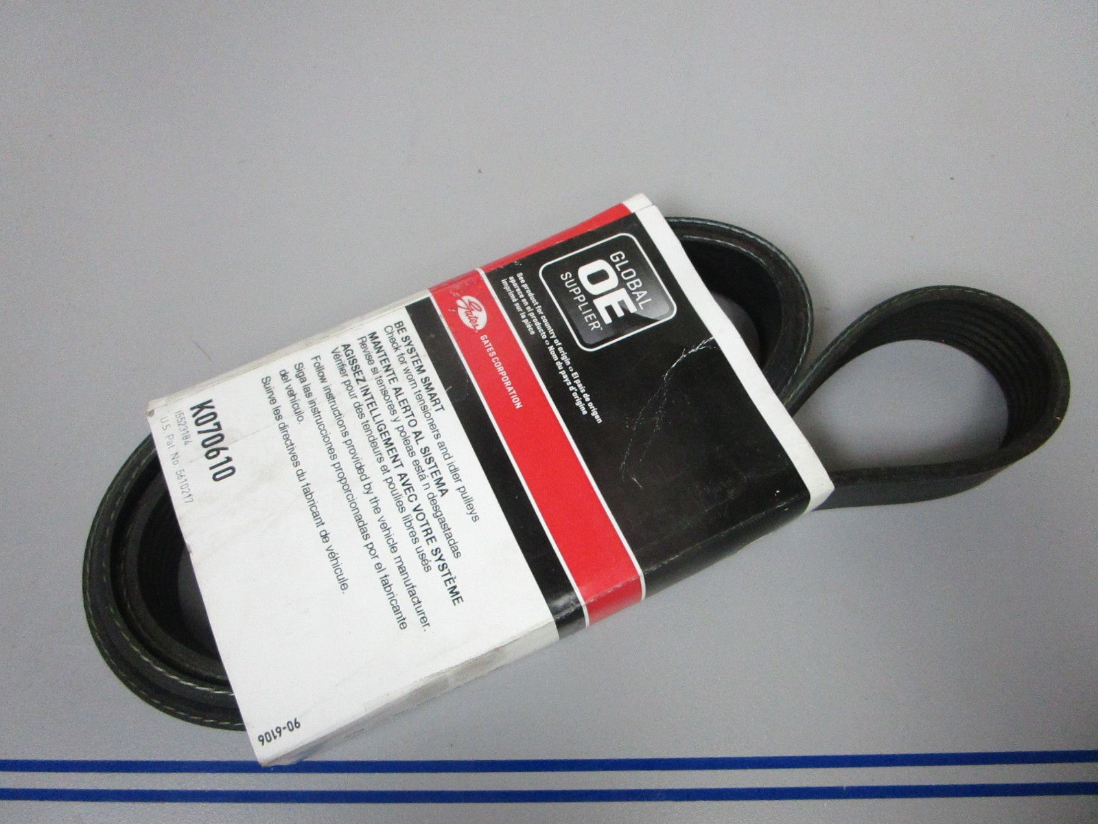 NEW K070610 Gates Micro-V 15/16" x 61 ⅝" Serpentine Belt 0720