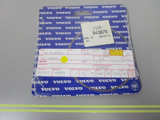 *NEW OEM* 0810 Volvo Penta Shim 943870