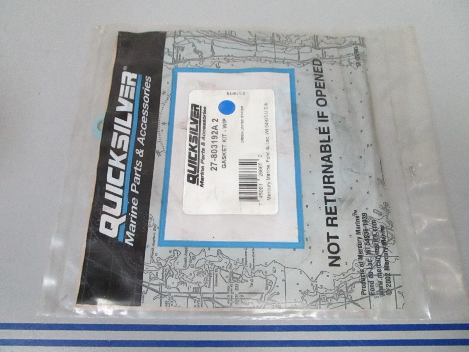 *NEW OEM* 0720 Mercury Quicksilver Gasket Kit 27-803192A2