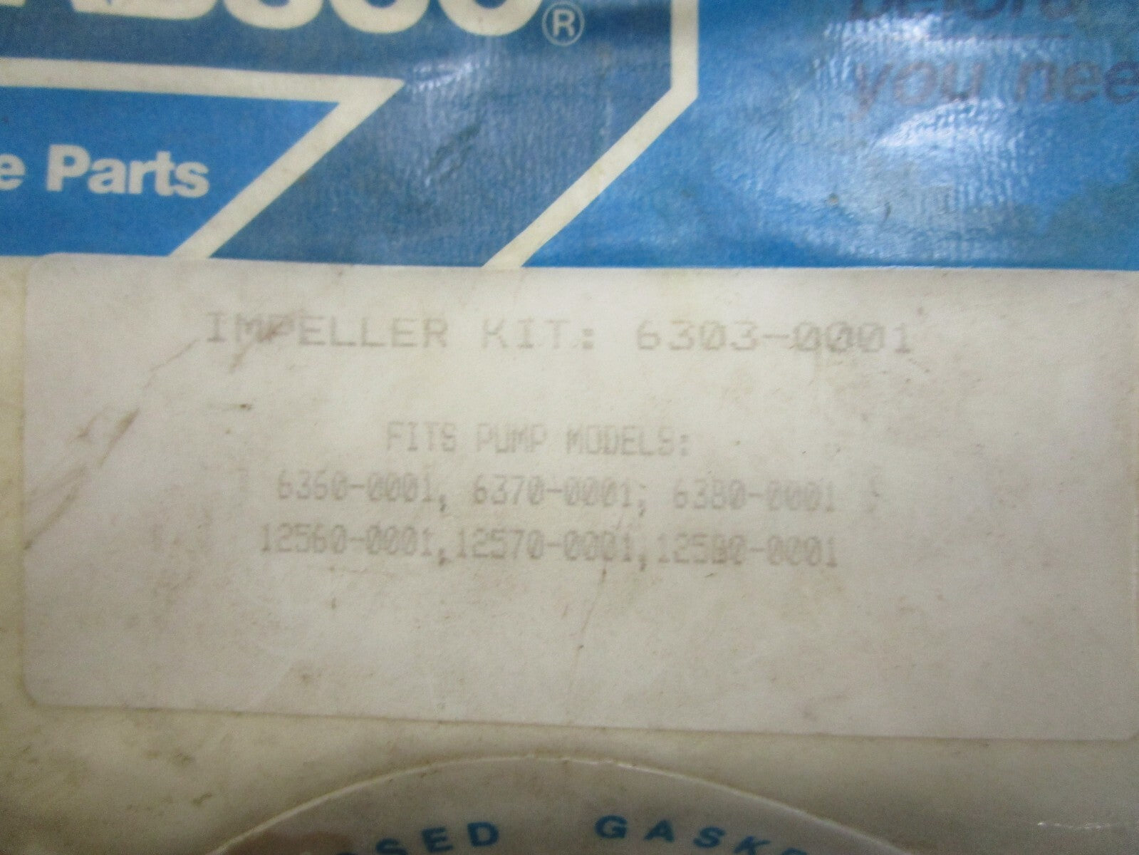 *NEW* 0820 Jabsco Impeller Kit 6303-0001