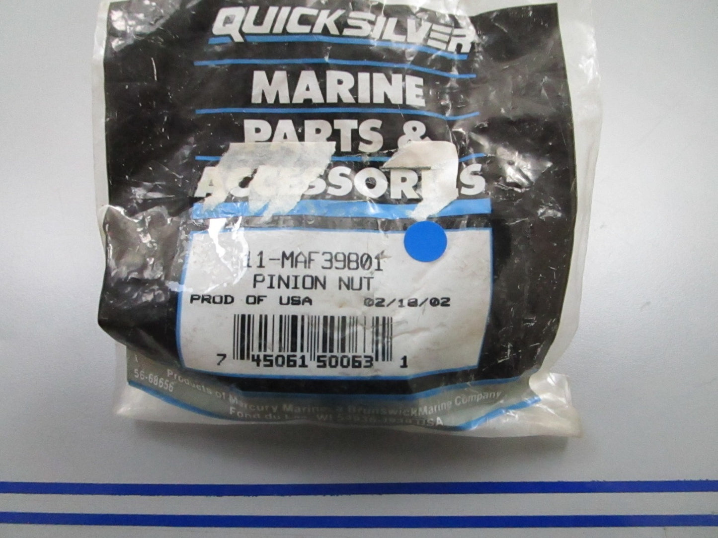 *NEW OEM* 0810 Mercury Quicksilver Pinion Nut 11-MAF39801