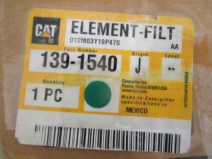 CAT 139-1540 Ultra High Efficiency Hydraulic Filter Element Heavy Equip NEW OEM