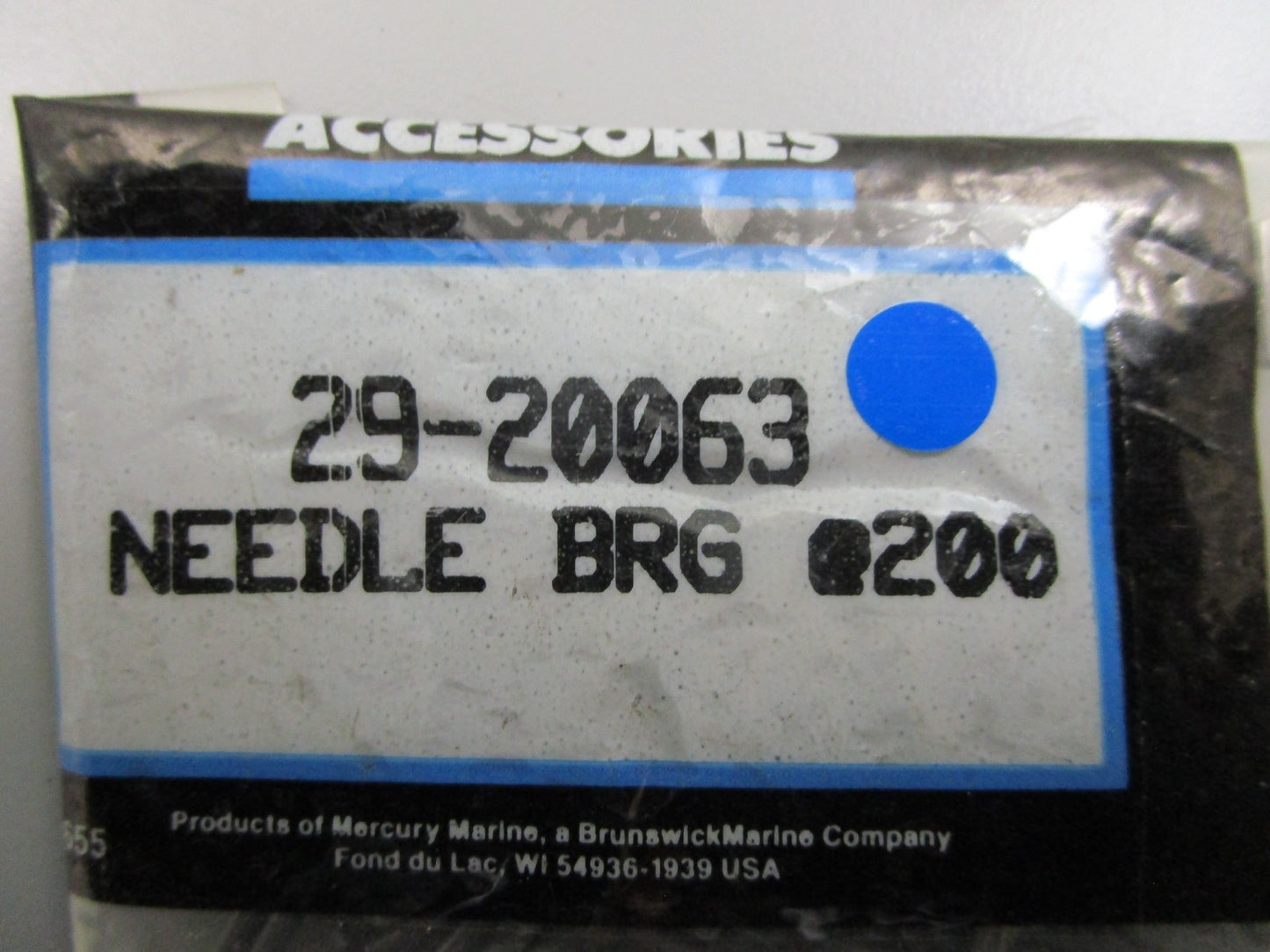 *NEW OEM* 0810 Mercury Quicksilver 200 Needle Bearing Set 29-20063