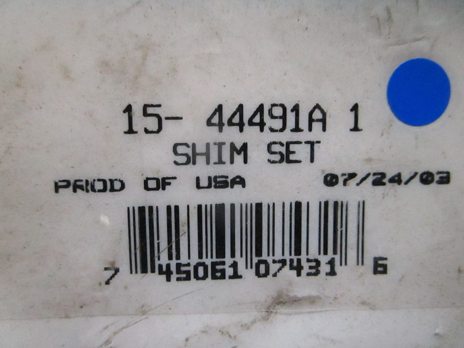 *NEW OEM* 0720 Mercury Quicksilver Shim Set 15-44491A1